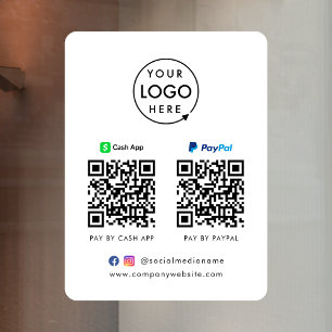 QR Code Payment   CashApp Paypal Scan to Pay Logo