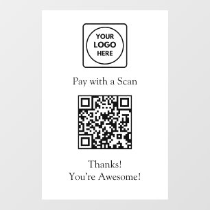 QR Code Payment   Contactless Logo Display Sign