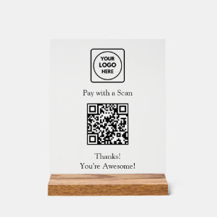 QR Code Payment   Custom Logo Contactless Display