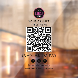 QR Code Payment   Scan to Pay Business Logo 
