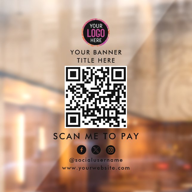 QR Code Payment | Scan to Pay Business Logo  (Sheet 2)