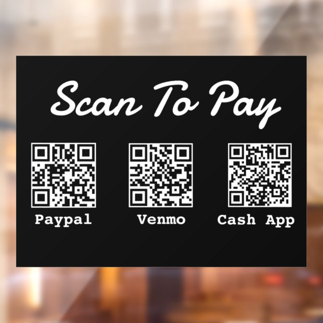QR Code Payment | Venmo Paypal Scan to Pay (Sheet 2)