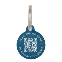 QR code Pet ID Tag Collars Dogs & Cat Round Tag