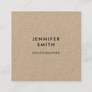 QR Code Professional Minimal White Square Business Card