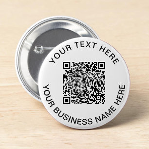 QR Code Promotional 6 Cm Round Badge