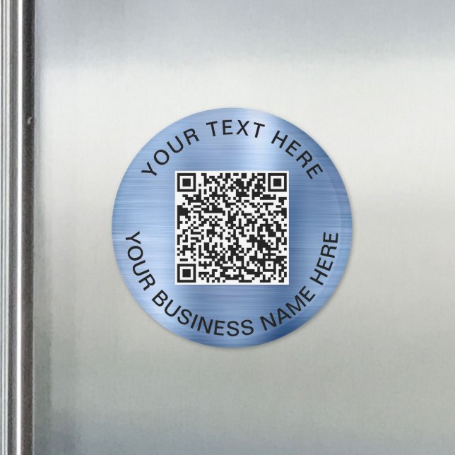QR Code Promotional Blue Magnet (Promotional QR Code Blue Magnet)