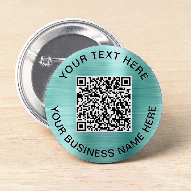QR Code Promotional Mint 6 Cm Round Badge (QR Code Promotional Mint Button)