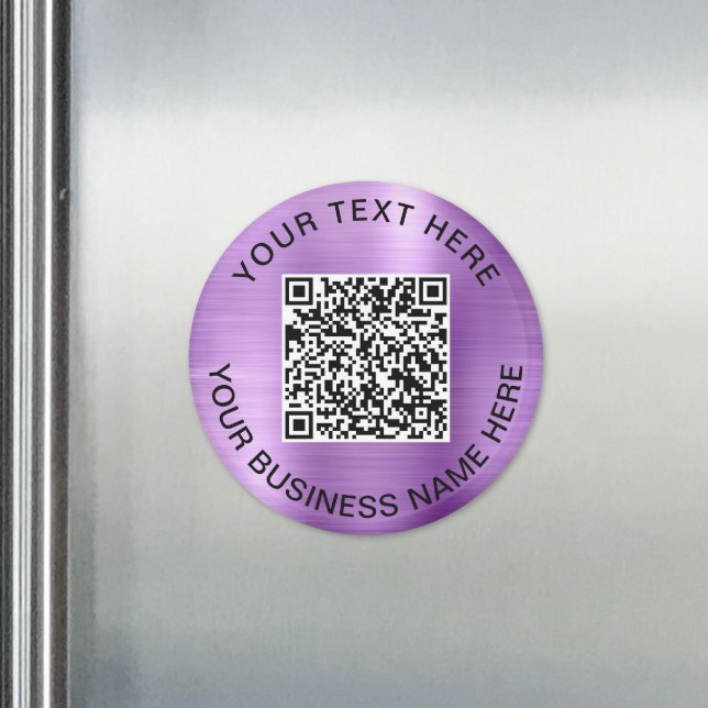 QR Code Promotional Purple Magnet (QR Code Promotional Purple Magnet)