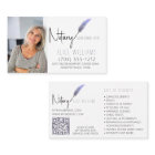 QR Code Purple & White Minimalist Notary Photo