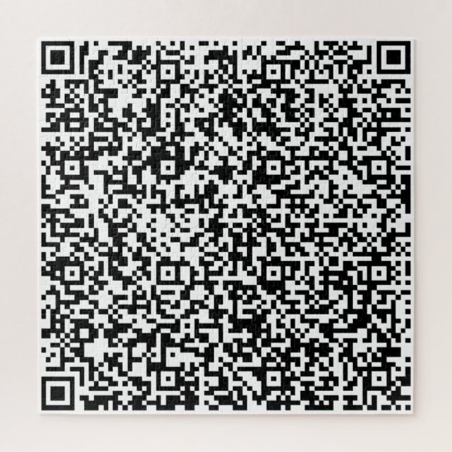 QR Code Puzzle - Modern Personalised (Vertical)