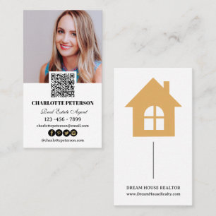 QR Code Real Estate Agent Business Card