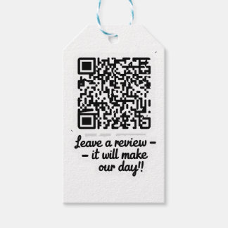 QR Code Review Gift Tag