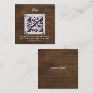 QR CODE RSVP Wedding Details Accommodation Gifts Enclosure Card