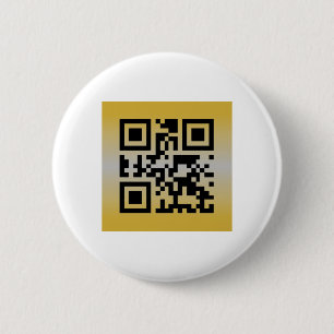 QR Code® Saying: HAPPY ANNIVERSARY 6 Cm Round Badge
