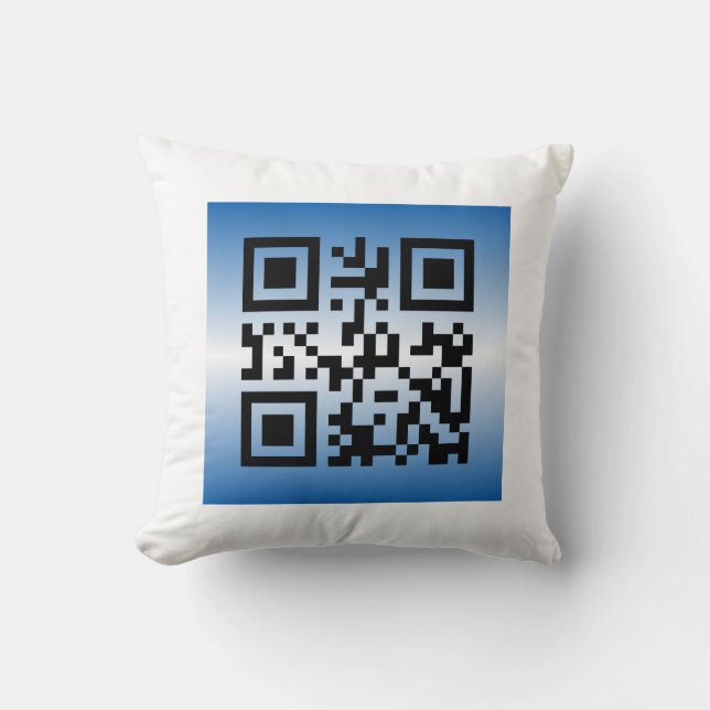 QR Code® Saying: HAPPY HANUKKAH Cushion (Front)