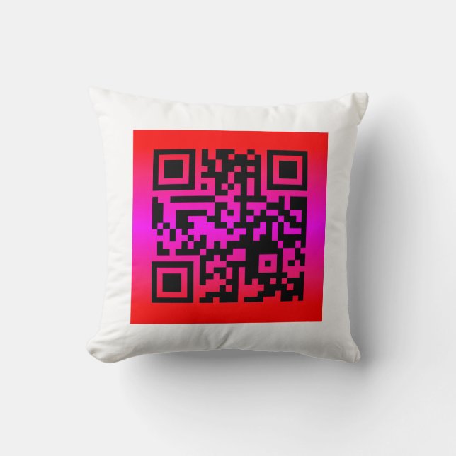QR Code® Saying: HAPPY MOTHER’S DAY Cushion (Front)