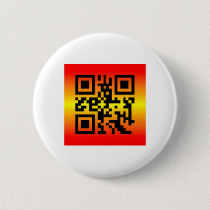 QR Code® Saying: I MISS YOU 6 Cm Round Badge