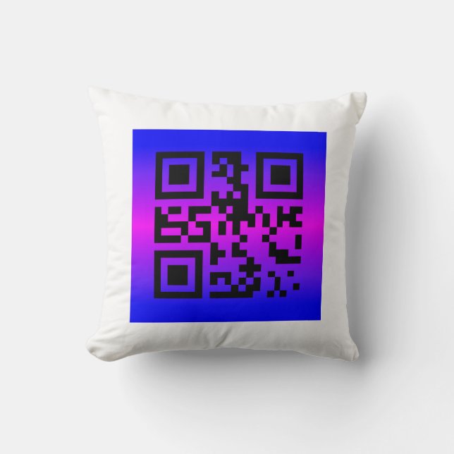 QR Code® Saying: IT’S A GIRL Cushion (Front)