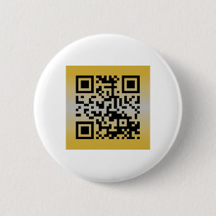 QR Code® Saying: IT’S NEW YEAR’S EVE 6 Cm Round Badge