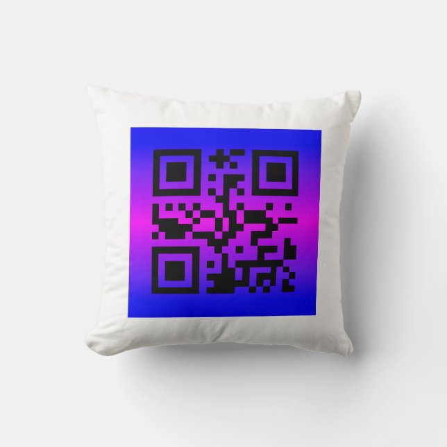QR Code® Saying: IT’S TWINS Cushion (Front)