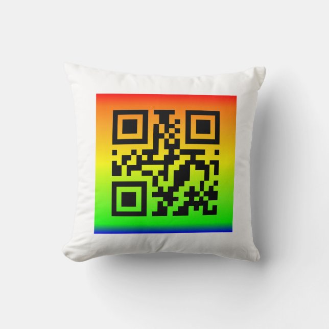 QR Code® Saying: JOY Cushion (Front)