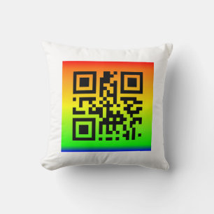 QR Code® Saying: PEACE Cushion