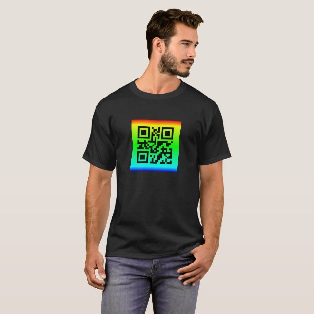 QR Code® Saying: SMILE T-Shirt (Front Full)