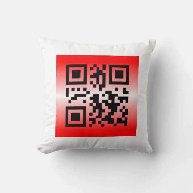 QR Code® Saying: THINKING OF YOU Cushion (Front)