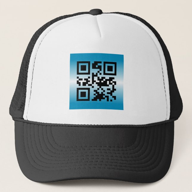 QR Code® Saying: WELCOME Trucker Hat (Front)