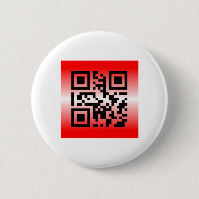 QR Code® Saying: YOU ARE LOVED 6 Cm Round Badge (Front)