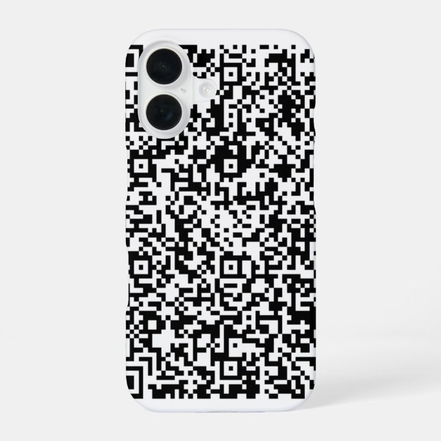 QR Code Scan Info Custom Colours iPhone Case (Back)