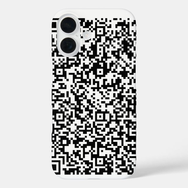 QR Code Scan Info Custom Colours iPhone Case (Back)