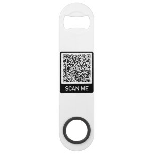 QR Code Scan Info Personalised Bar Key