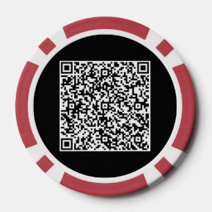 QR Code Scan Info Personalised Poker Chips