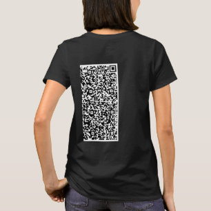 QR Code Scan Info Personalised Your T-Shirt