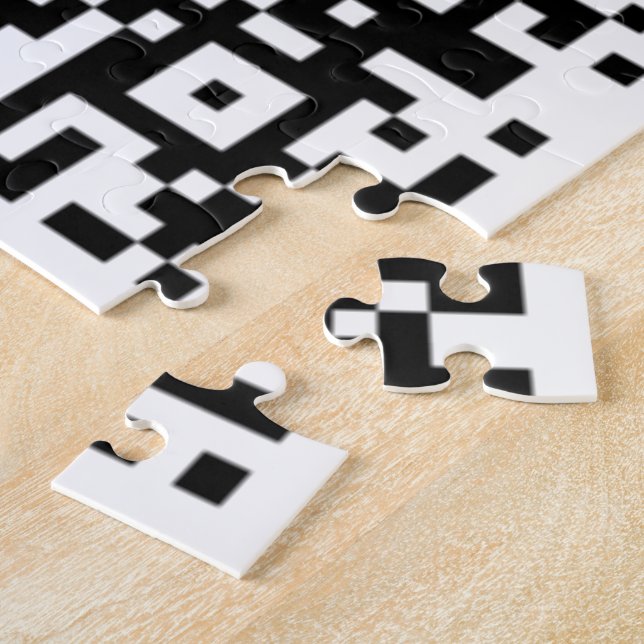 QR Code Scan Info Puzzle Personalised Gift (Side)
