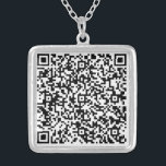 QR Code Scan Info Your Personalised Gift Necklace<br><div class="desc">Design Your Own Personalised Necklaces with Your QR Code Scan Info - Special Massage Necklace Gift - Add Your QR Code - Image or Photo / or Name - Custom Text - Resize and Move or Remove / Add Elements - Image / Text with Customisation Tool. Choose / Add Your...</div>