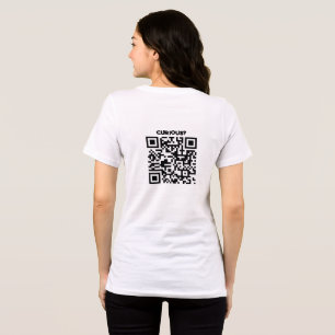 QR Code Scan Me Advertisement T-Shirt Curious? Tri-Blend Shirt