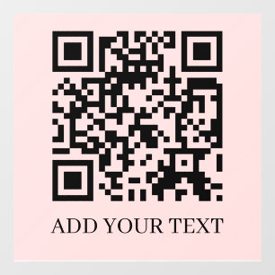 QR Code   Scan Me Blush Pink Feminine Design