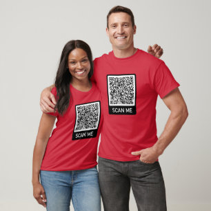 QR Code Scan Me Info T-Shirt Your Surprise Gift