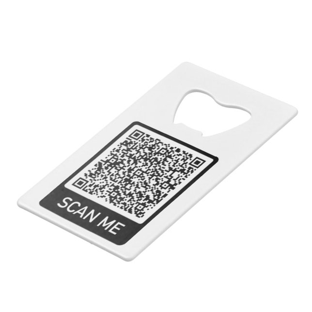 QR Code Scan Me Personalised Your Modern (Back Angled)