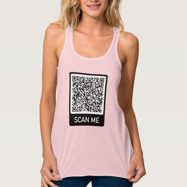 QR Code - Scan Me Personalised Your Tank Top (Front)
