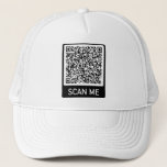 QR Code Scan Me Personalized Your Trucker Hat<br><div class="desc">QR Code Professional Personalized Promotional Company or Personal Hats / Gift - Add Your QR Code - Image or Logo - Resize and Move or Remove / Add Elements - Image / Text with Customization Tool. Choose / Add Your Size / Color / font ! Please see my others projects...</div>
