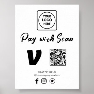 QR Code Scan to Pay Business Payment Display  Poster