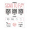 QR Code Scan to Pay Payment Sign Venmo, Cashapp