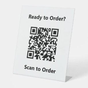 QR Code Scan to Pay  Pedestal Sign
