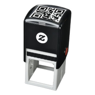 QR Code Self-Inking Rubber Stamp