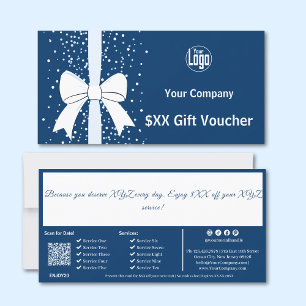 QR Code Services Company Note Gift Voucher Card