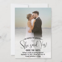 QR Code She Said Yes! Wedding Engagement 2 Photo