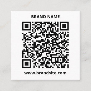 QR-Code Simple Minimalist Logo Business Card